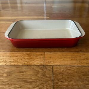 Red Le Creuset Roasting Pan